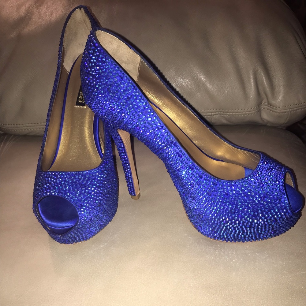 Royal blue heels
